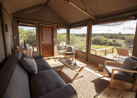 Hlosi Luxury Safari Tent Lounge
